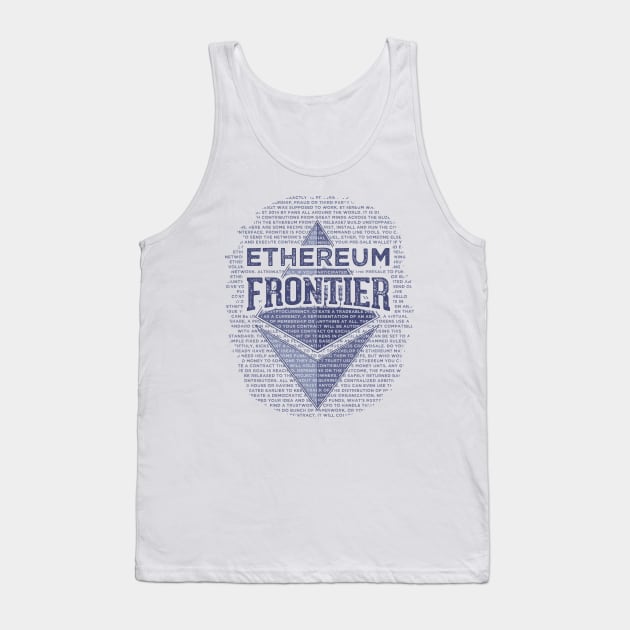 Ethereum Frontier original blue Tank Top by andreabeloque